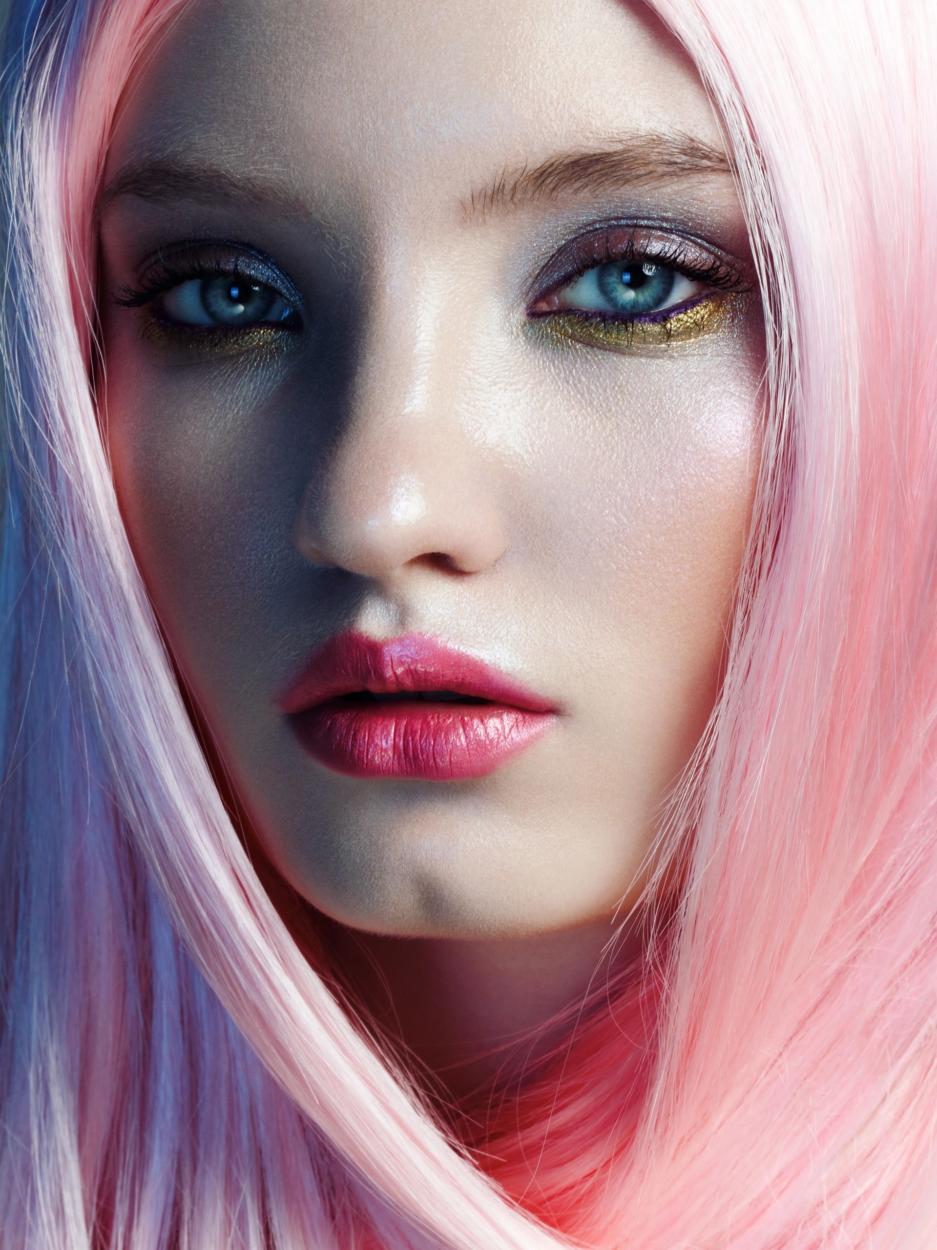 Woman with long styled hair suitable for extensions inspiration