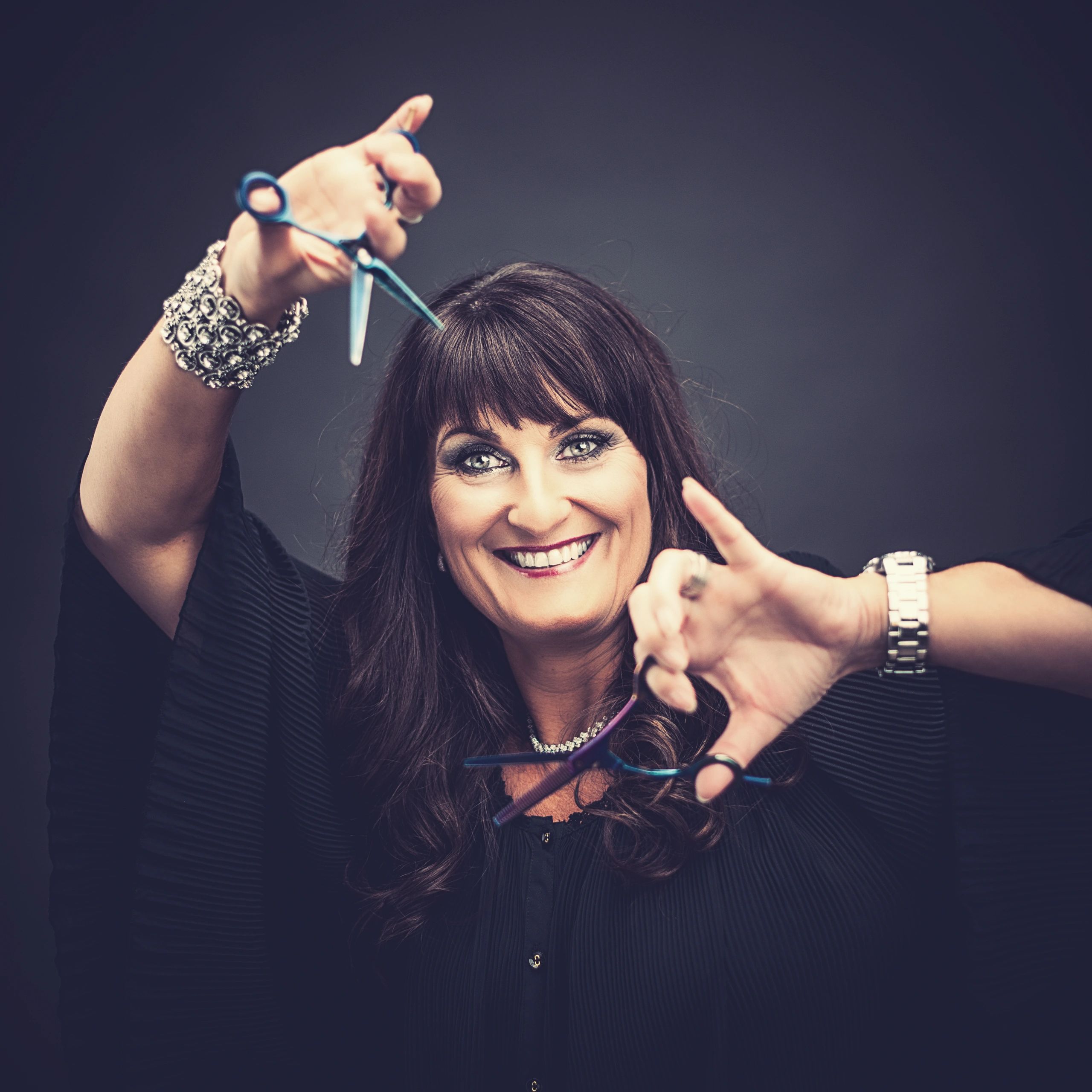 Brunette salon professional portrait